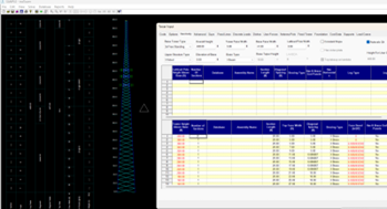 Tower joint undergoing structural load analysis